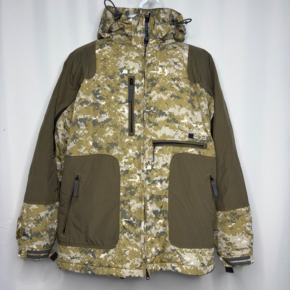 Turbine Boardwear E408 Mens Large Digital Camo Insulated Snowboard Ski Jacket